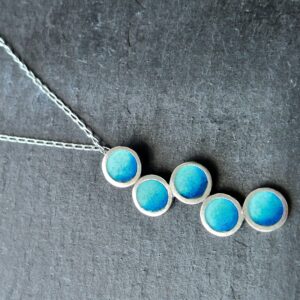 Sea blue circles pendant - Image 2