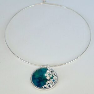 Sea inspired enameled pendant (as seen on TV) - Image 2
