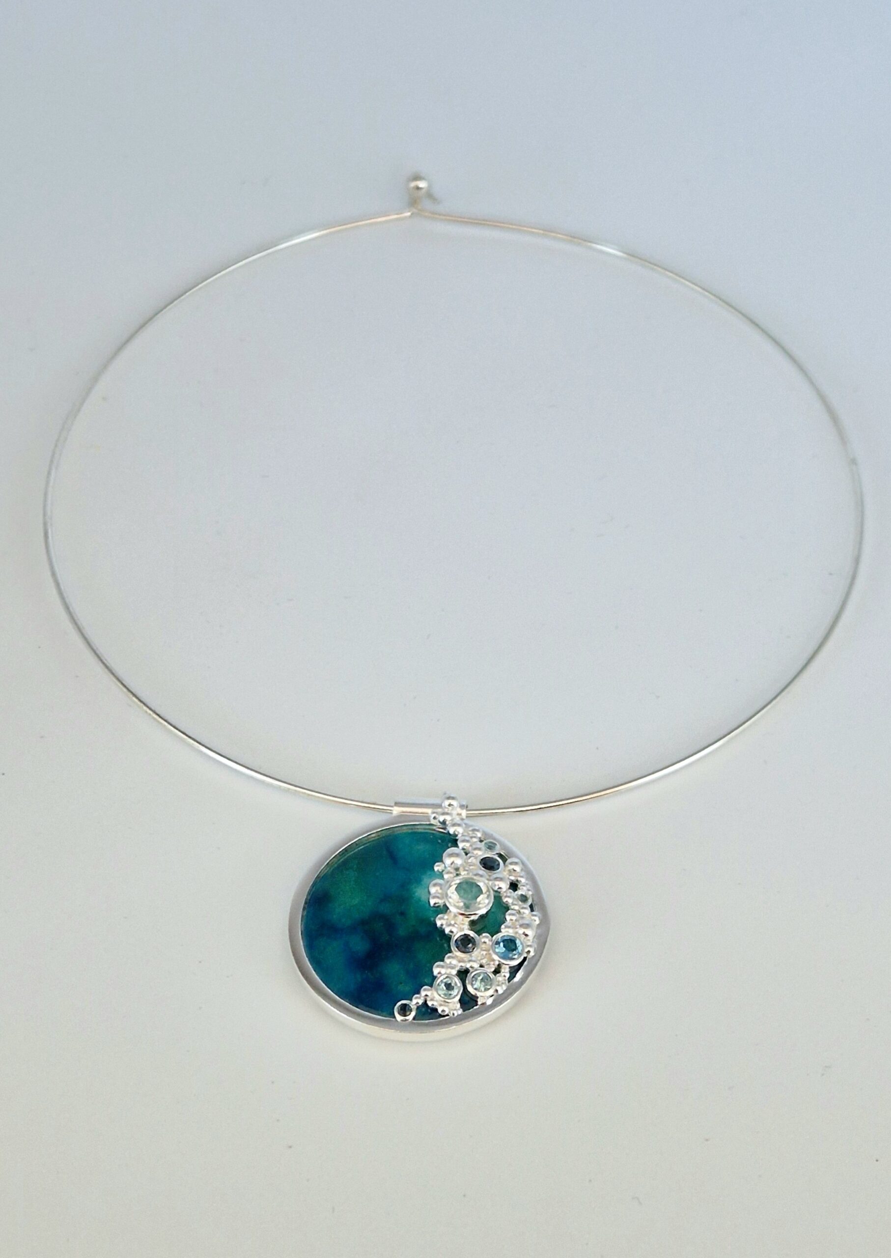 Sea inspired enameled pendant (as seen on TV) - Image 2