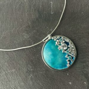 Sea inspired enameled pendant (as seen on TV) - Image 4