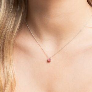 Stunning pink tourmaline necklace