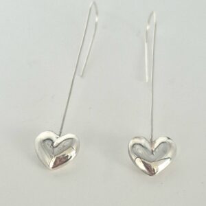 Solid silver dangle earrings - Image 3